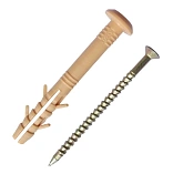 Дюбеля быстрого монтажа гриб 6x80 мм (11 шт/уп)