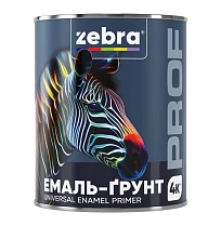 Грунт-эмаль Zebra Prof 010Р 4в1 белая, 2,5 кг
