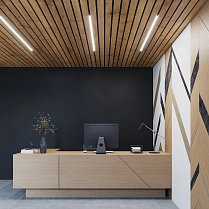 Реечный подвесной потолок 85Н40 с шагом 15 мм (RAL9003, 9005, 9006, 7024), цена за м²