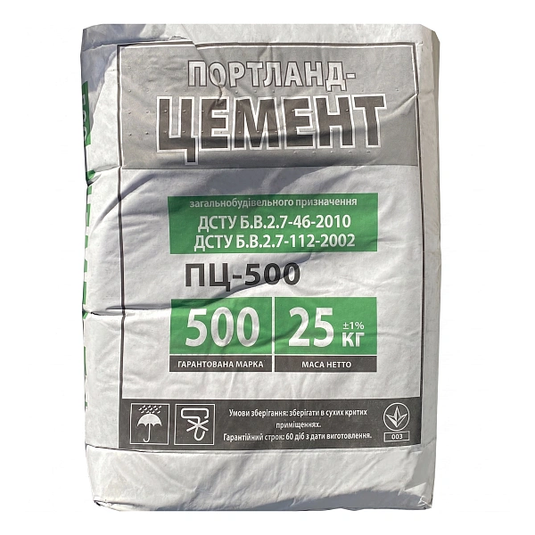Фото Цемент ПЦ-II / А-Ш М-500 25кг