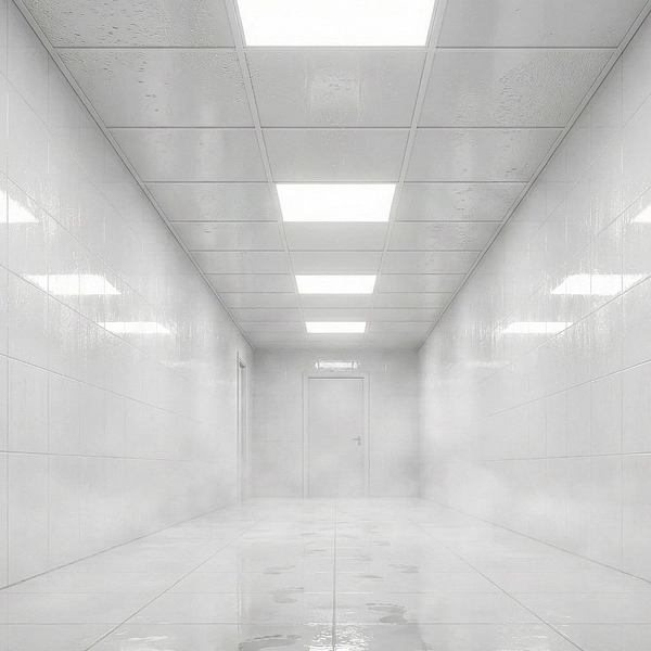 картинка Комплект подвесного потолка №10 — Плита ПВХ белая 