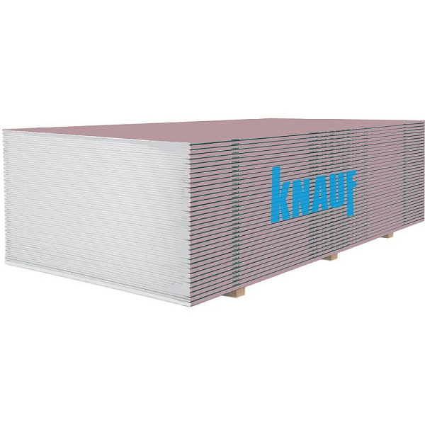Фото Гіпсокартон вогнестійкий Knauf 12,5х1200х2500мм