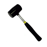 Киянка резиновая черная Сталь 225 г, 44009 (40132)