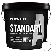 Краска Farbmann Standart М, база А матовая акриловая, 9л