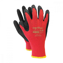 Перчатки защитные латексные Ox-Lateks Ogrifox 10" черно-красные
